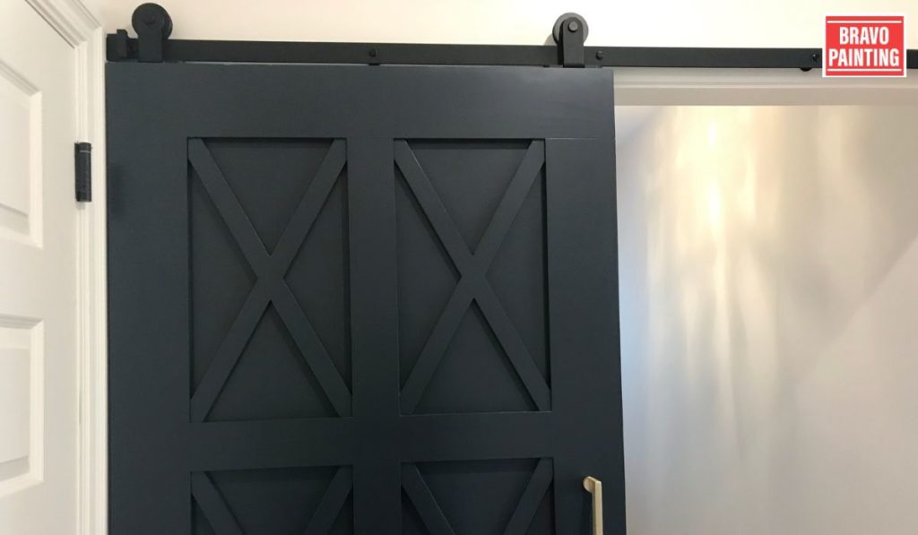 painting interior doors black